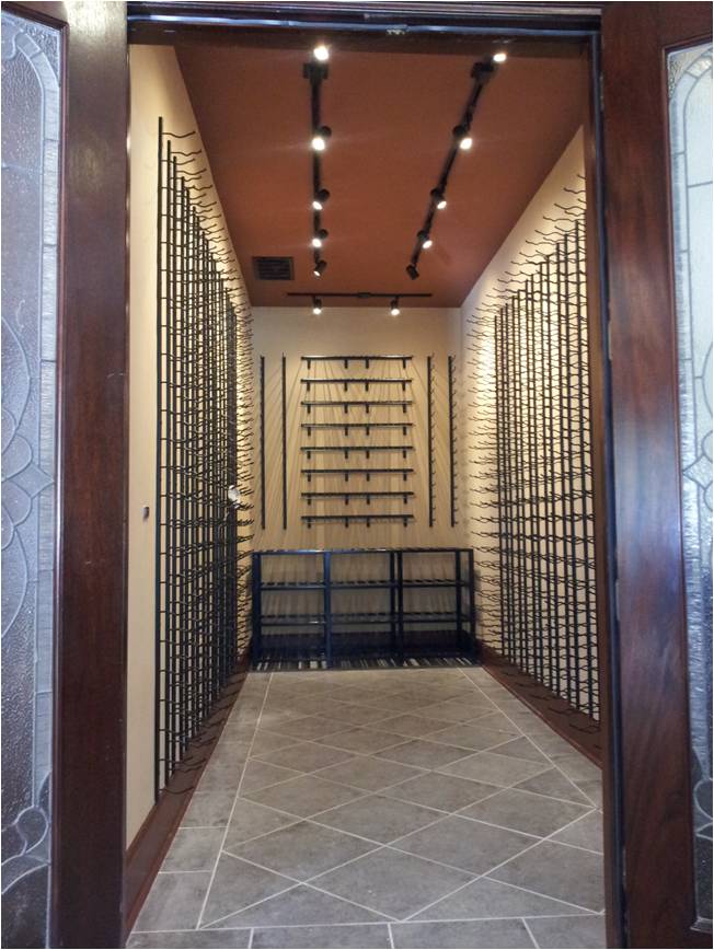 Modern Wine Cellar Display Tampa