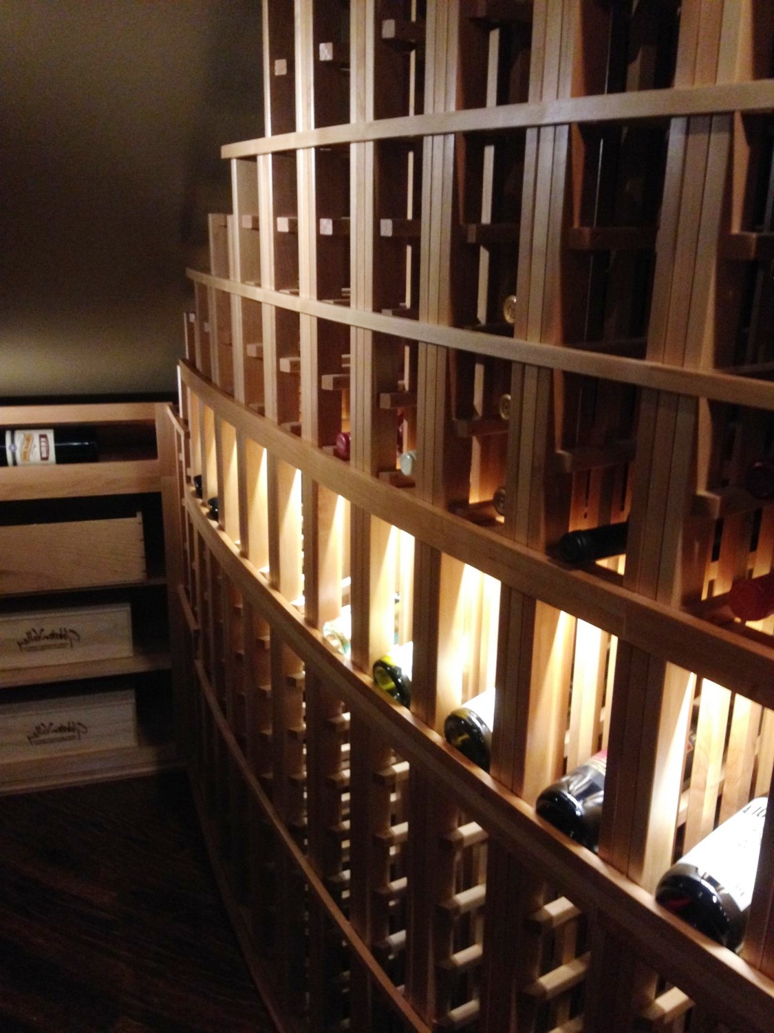 Traditional Curved Wine Racks Tampa Florida